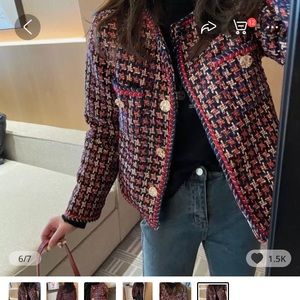 Women tweed jacket, size S